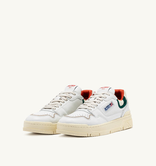 CLC LOW IN PELLE BIANCA E SUEDE FOREST