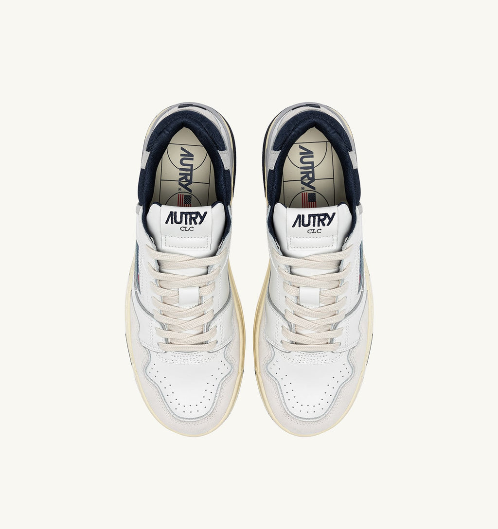 CLC LOW IN PELLE E SUEDE BIANCO E SPACE