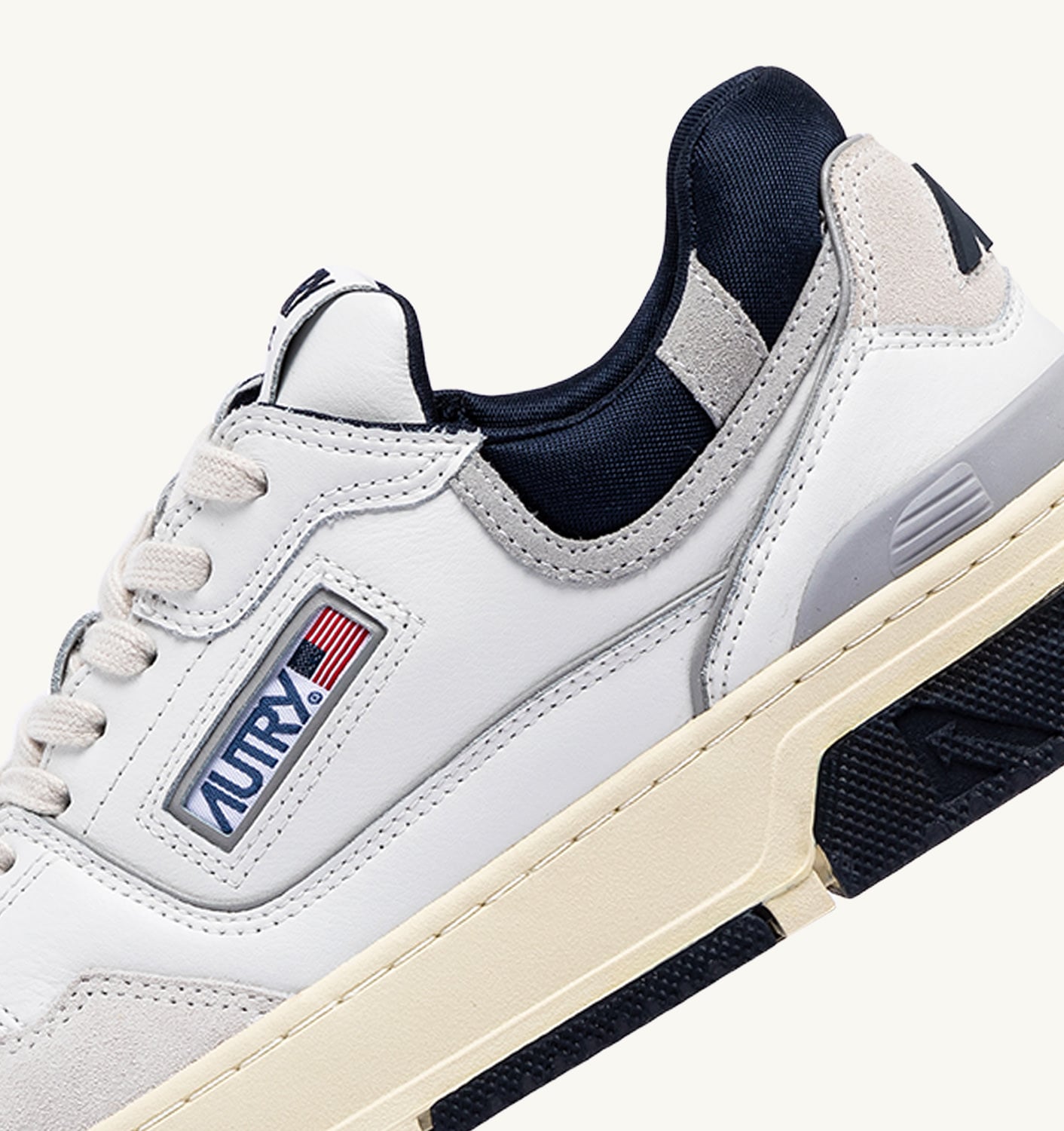 CLC LOW IN PELLE E SUEDE BIANCO E SPACE