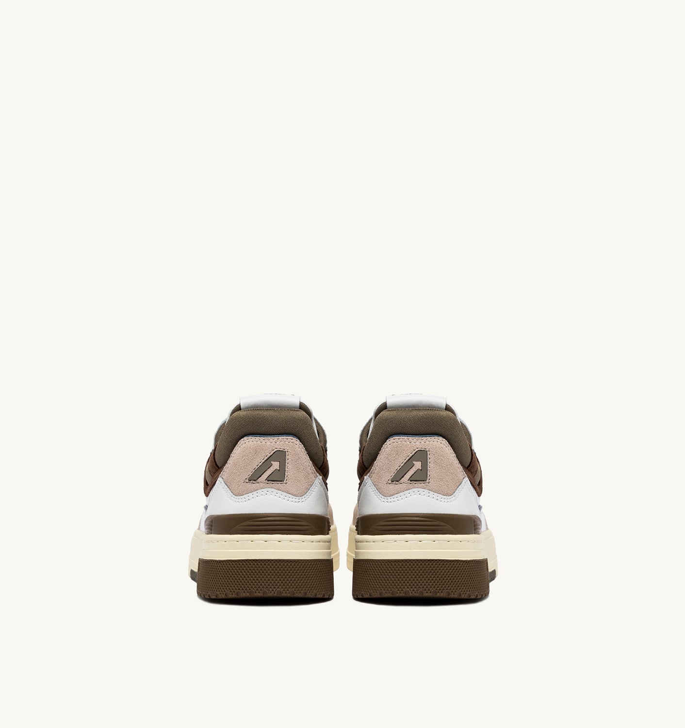 CLC LOW IN PELLE E SUEDE BIANCO E COVERT GREEN