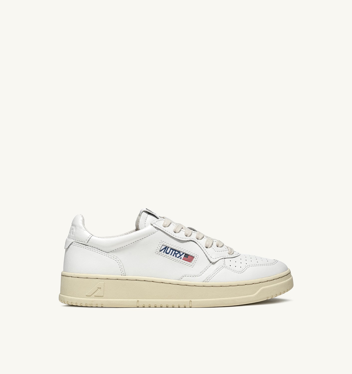 MEDALIST LOW IN PELLE BIANCA