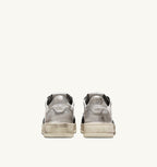 MEDALIST LOW SUPER VINTAGE LOW IN PELLE BIANCA NERA E ARGENTO