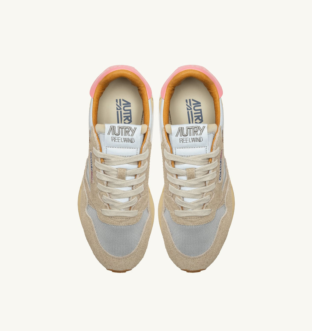 REELWIND LOW IN NYLON E SUEDE SILVER PLATINUM REFLECTIVE