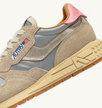 REELWIND LOW IN NYLON E SUEDE SILVER PLATINUM REFLECTIVE