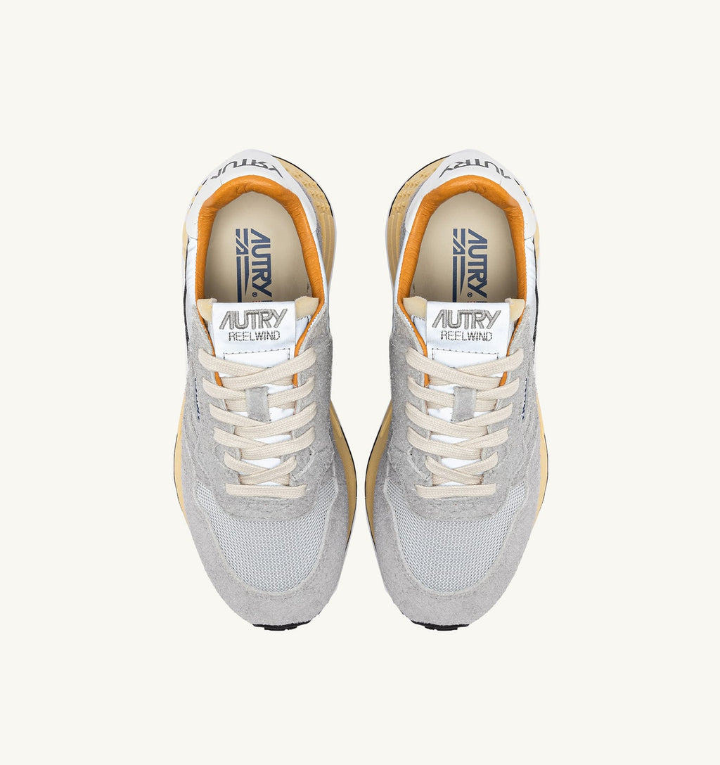 REELWIND LOW IN SUEDE SAND E NYLON RIFLETTENTE