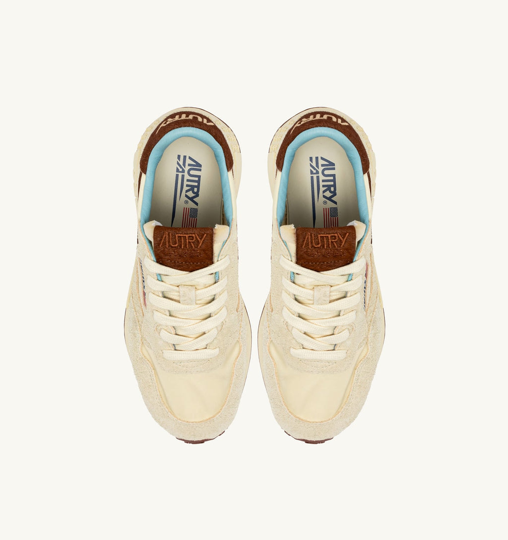 REELWIND LOW IN NYLON E SUEDE MARRONE E NUT UOMO