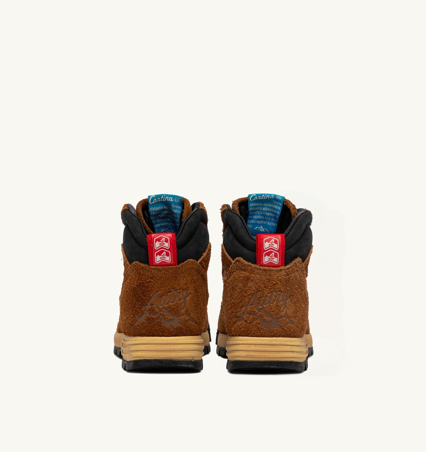MALGA CORTINA IN SUEDE CASTAGNA E FLAME SCARLET UOMO