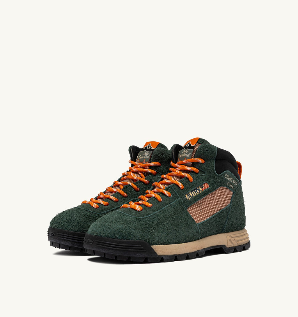 MALGA COURCHEVEL IN SUEDE PINE E ORANGE OCHRE DONNA