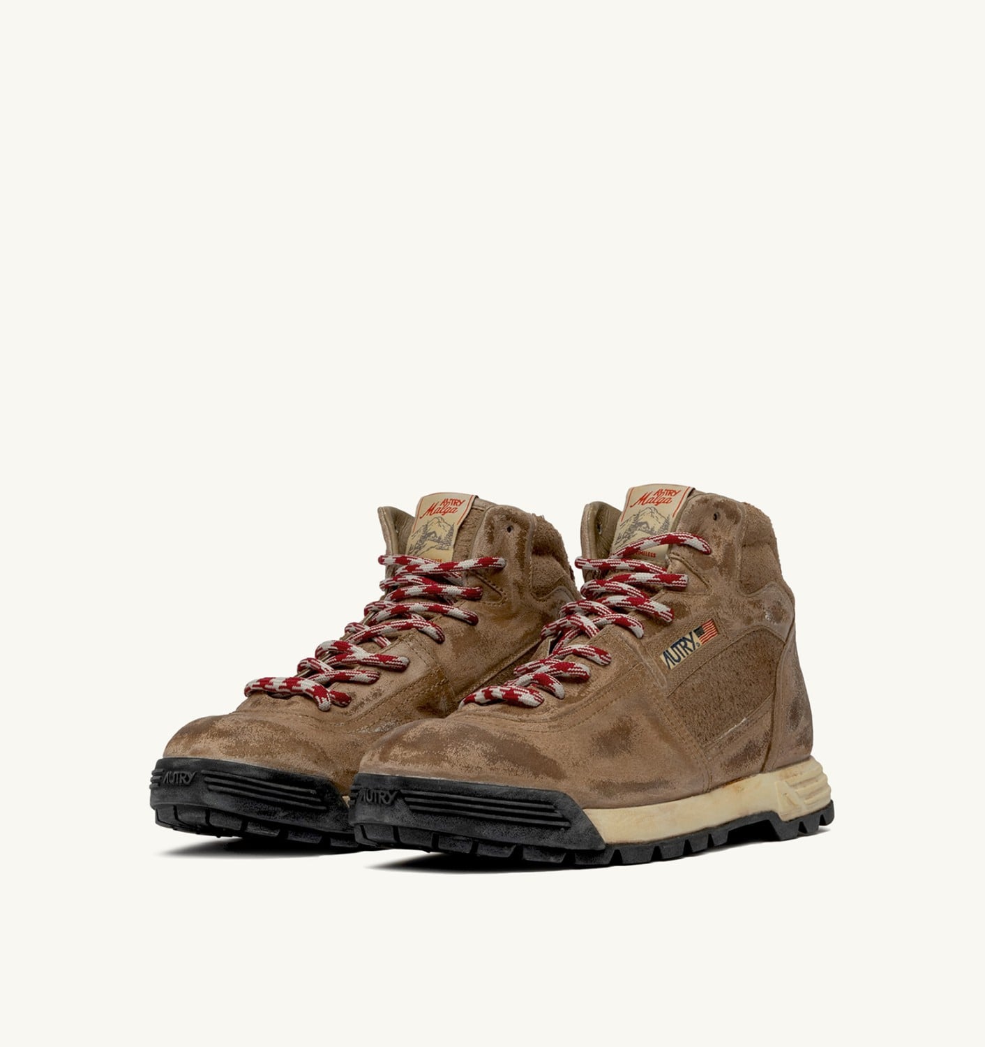 MALGA IN PELLE E SUEDE CIGAR