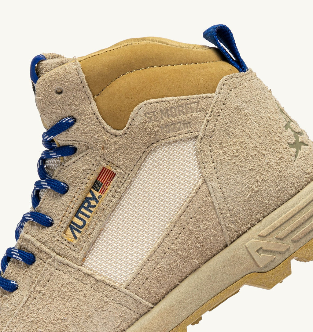 MALGA ST.MORITZ IN SUEDE BISCOTTI E DEJA VU BLUE DONNA