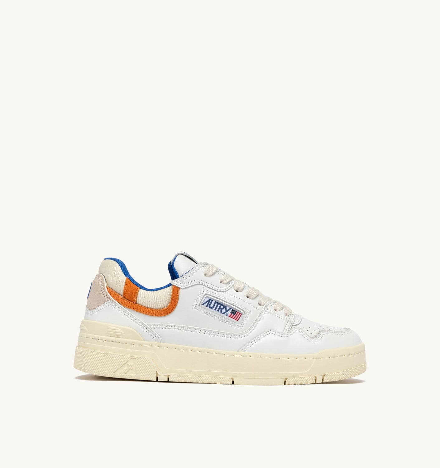 CLC LOW IN PELLE BIANCA E FANTA