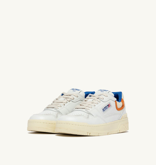CLC LOW IN PELLE BIANCA E FANTA
