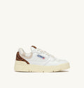 CLC LOW IN PELLE BIANCA E LEOPARD