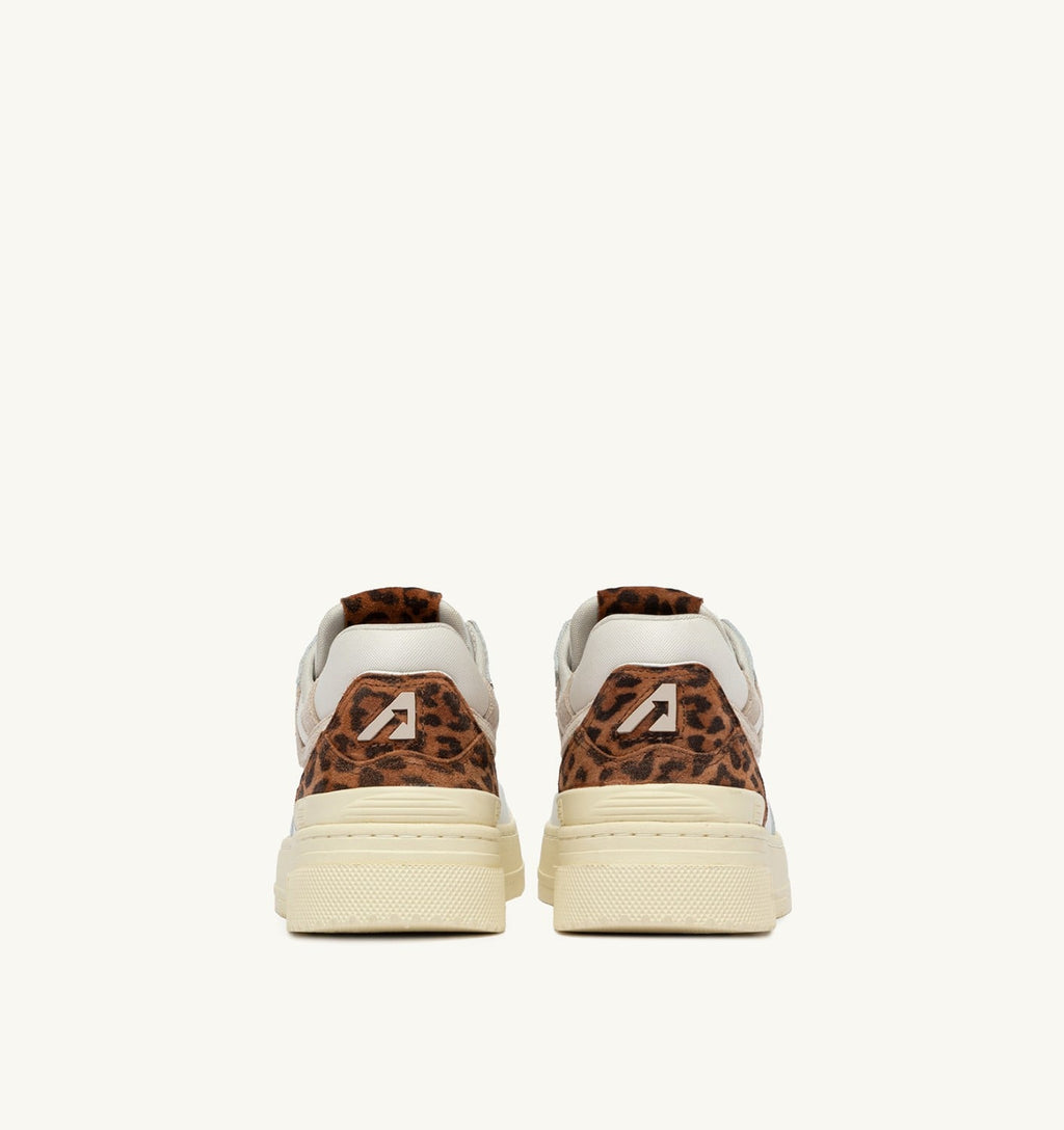 CLC LOW IN PELLE BIANCA E LEOPARD