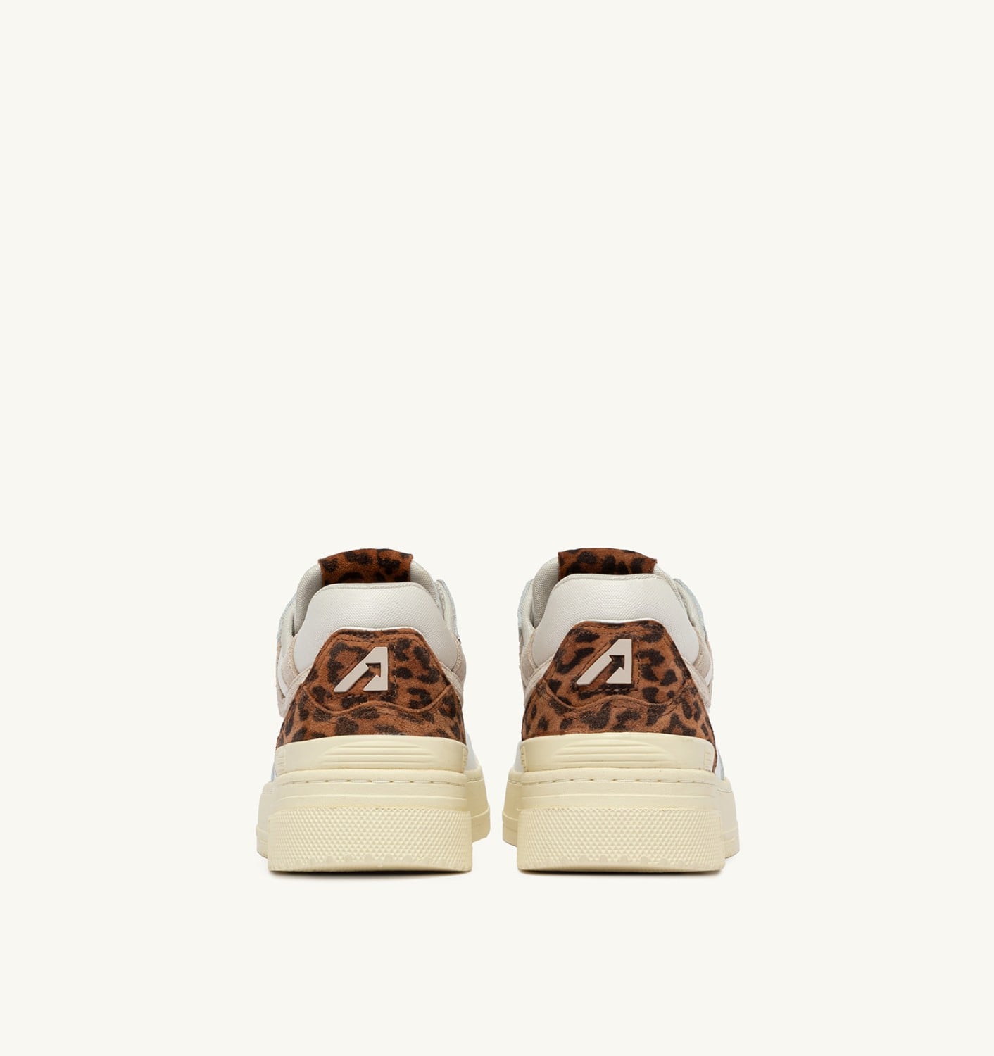 CLC LOW IN PELLE BIANCA E LEOPARD