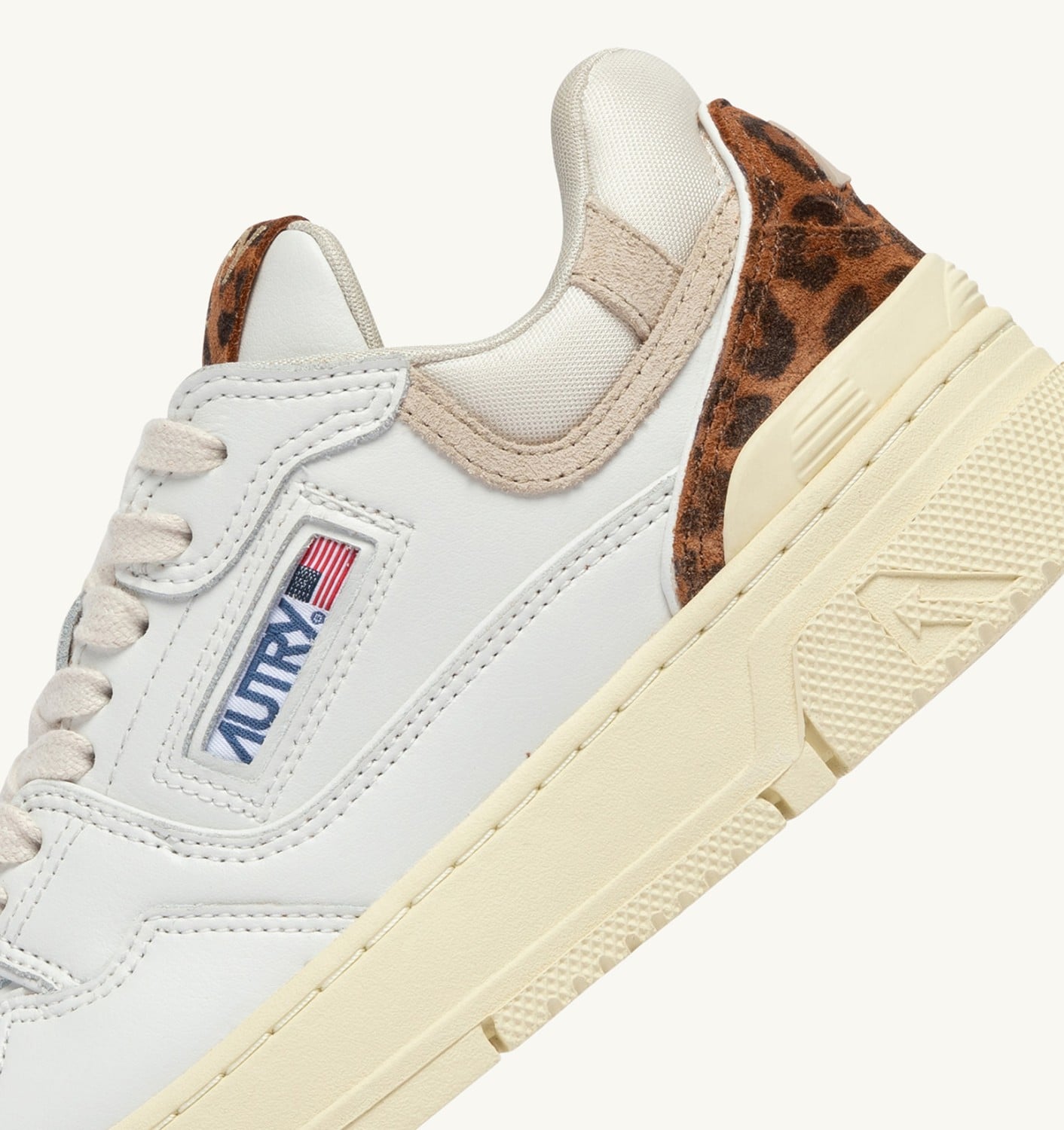 CLC LOW IN PELLE BIANCA E LEOPARD
