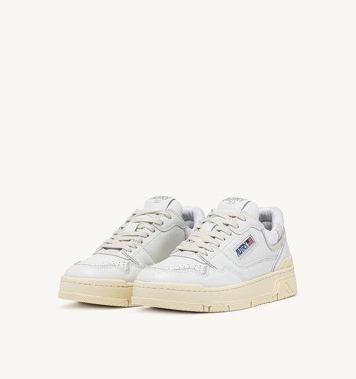 CLC LOW IN PELLE BIANCA E SUEDE