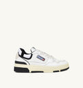 CLC LOW IN PELLE BIANCA E SUEDE NERA