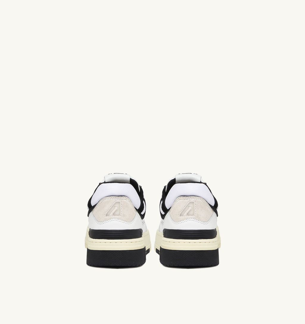 CLC LOW IN PELLE BIANCA E SUEDE NERA