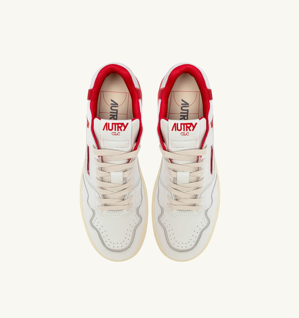 CLC LOW IN PELLE BIANCA E VIRGIN RED