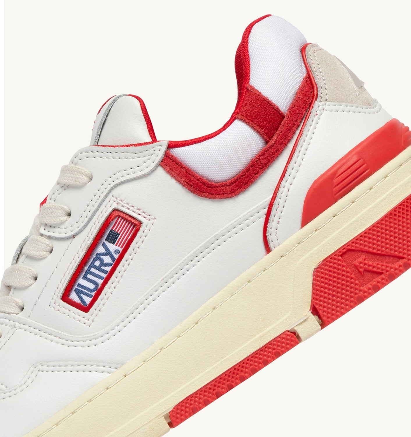 CLC LOW IN PELLE BIANCA E VIRGIN RED