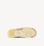 CLC LOW IN PELLE E SUEDE BIANCO BOULDER E LEMON MERINGUE