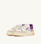 CLC LOW IN PELLE E SUEDE BIANCO SAND E DEWBERRY