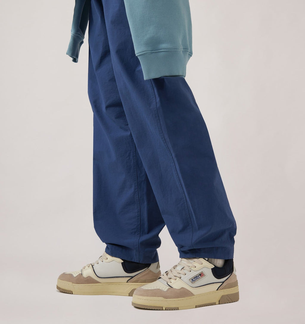 CLC LOW IN PELLE E SUEDE BIANCO SAND E SPACE BLUE