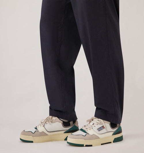 CLC LOW IN SUEDE E PELLE BIANCA E FOREST