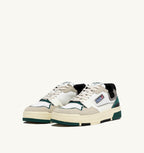 CLC LOW IN SUEDE E PELLE BIANCA E FOREST