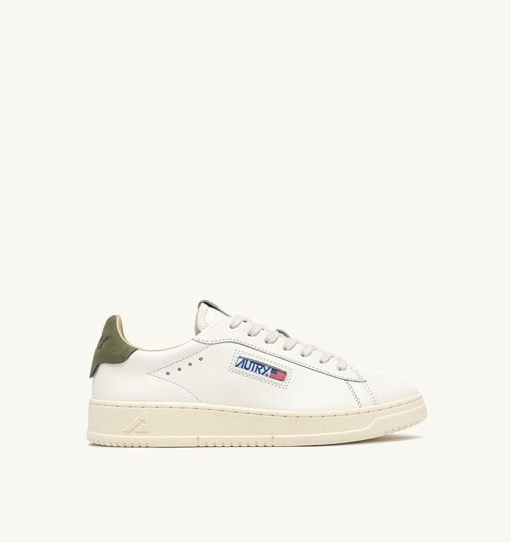 DALLAS LOW IN PELLE LODEN GREEN E MARSHMALLOW