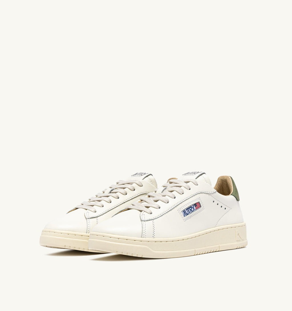 DALLAS LOW IN PELLE LODEN GREEN E MARSHMALLOW