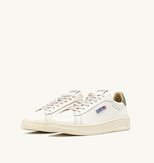 DALLAS LOW IN PELLE LODEN GREEN E MARSHMALLOW