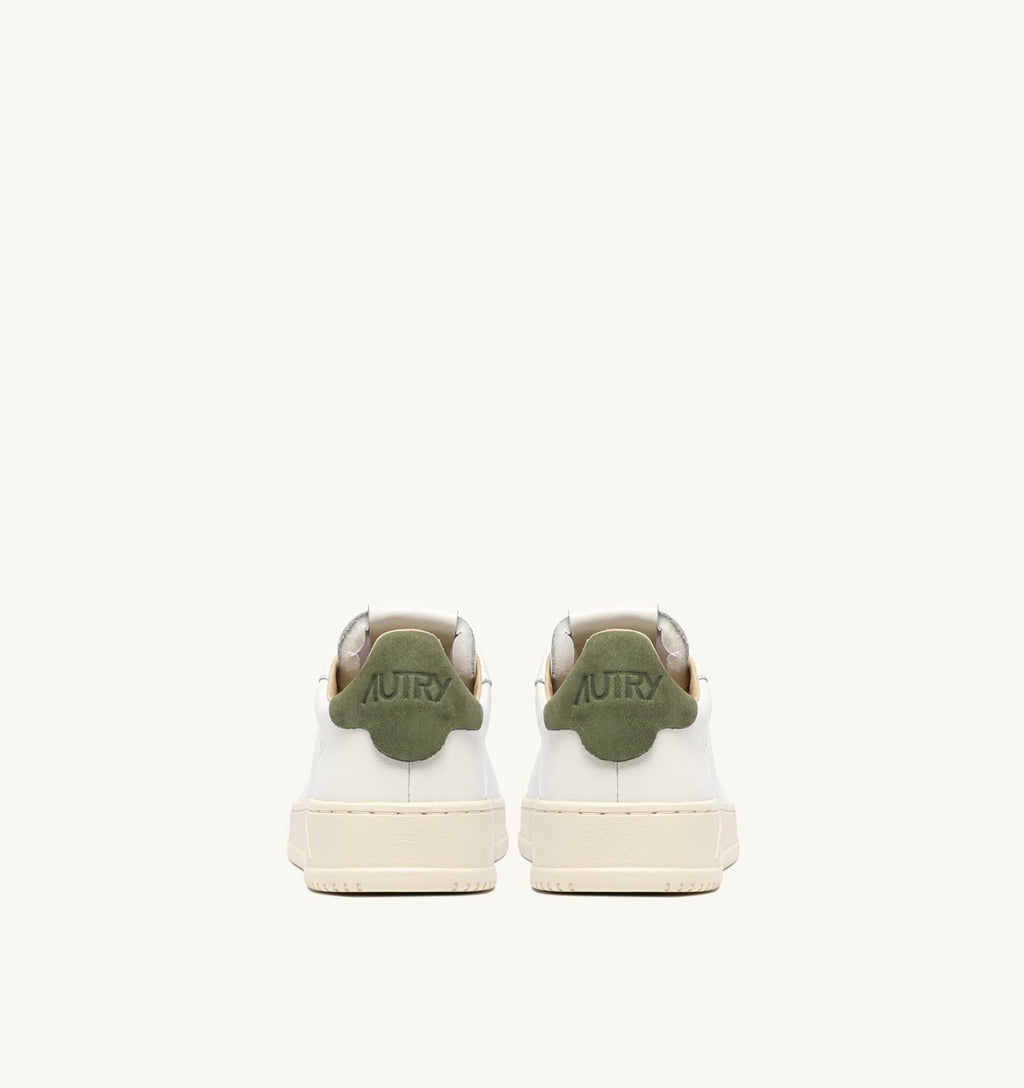 DALLAS LOW IN PELLE LODEN GREEN E MARSHMALLOW