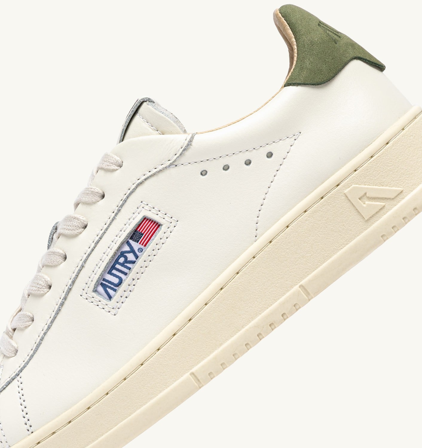 DALLAS LOW IN PELLE LODEN GREEN E MARSHMALLOW