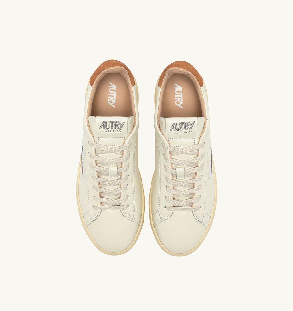 DALLAS LOW IN PELLE MARSHMALLOW E BROWN SUGAR