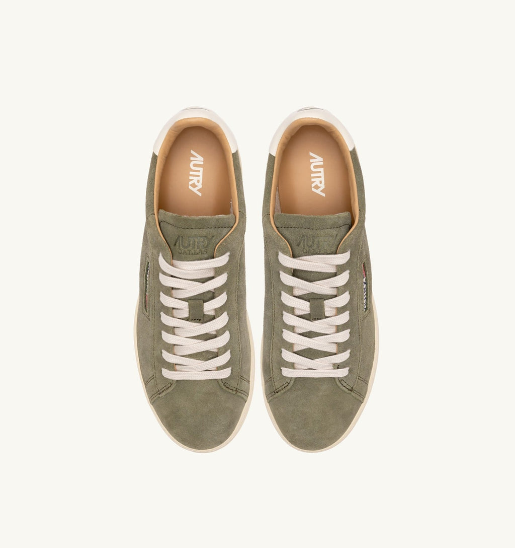 DALLAS LOW IN SUEDE SMOKED GREEN