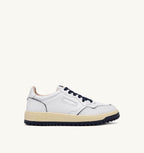 GOLF LOW IN PELLE BIANCA E NAVY