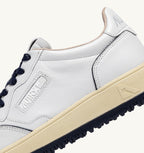 GOLF LOW IN PELLE BIANCA E NAVY