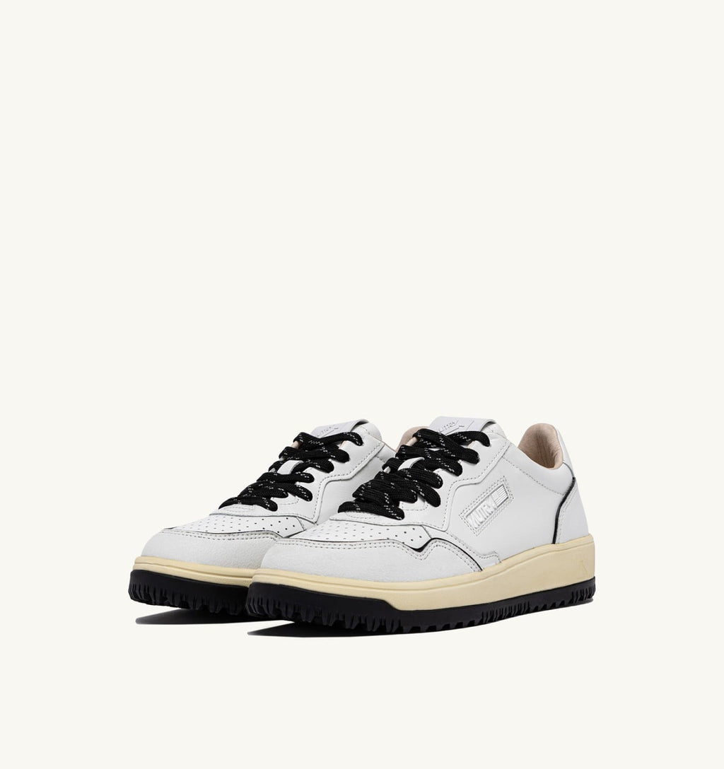 GOLF LOW IN PELLE BIANCO E NERO