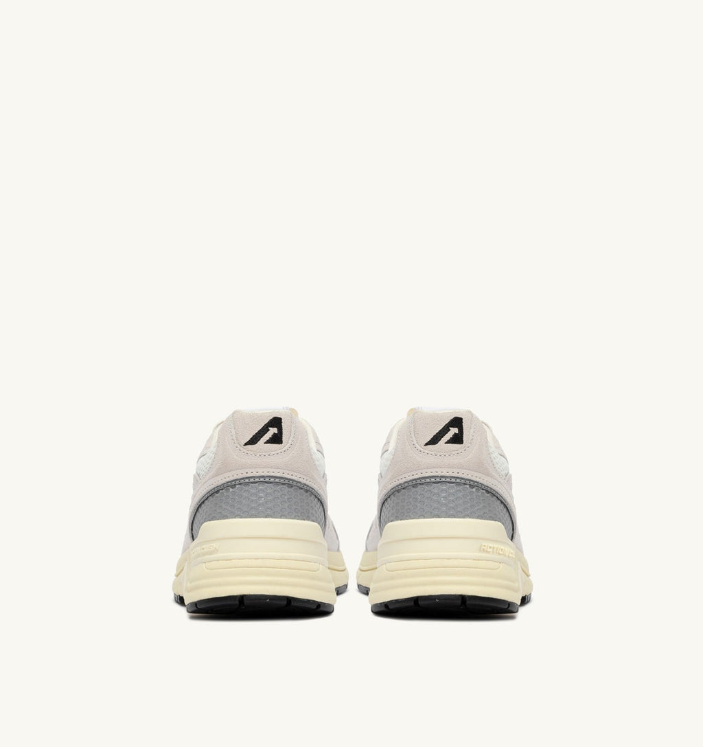 HYPERWAY IN MESH E SUEDE BIANCO E ARGENTO UOMO
