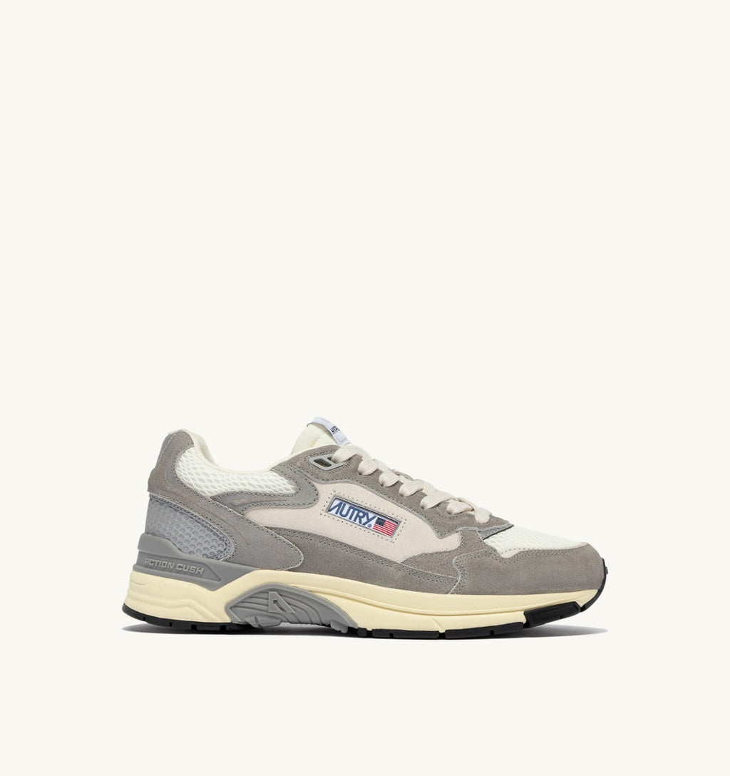 HYPERWAY IN MESH E SUEDE BIANCO E PLUMBLEO