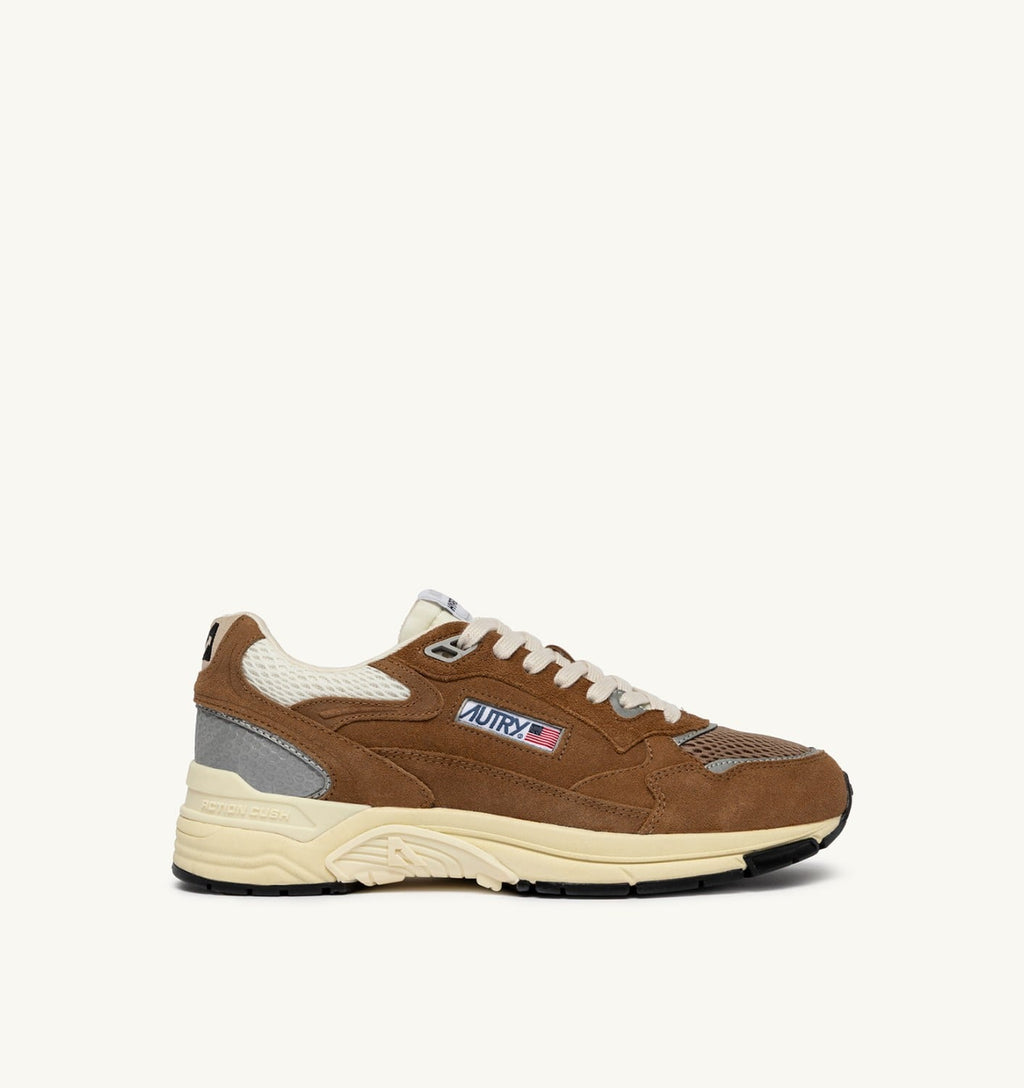 HYPERWAY IN MESH E SUEDE CIGAR E ARGENTO