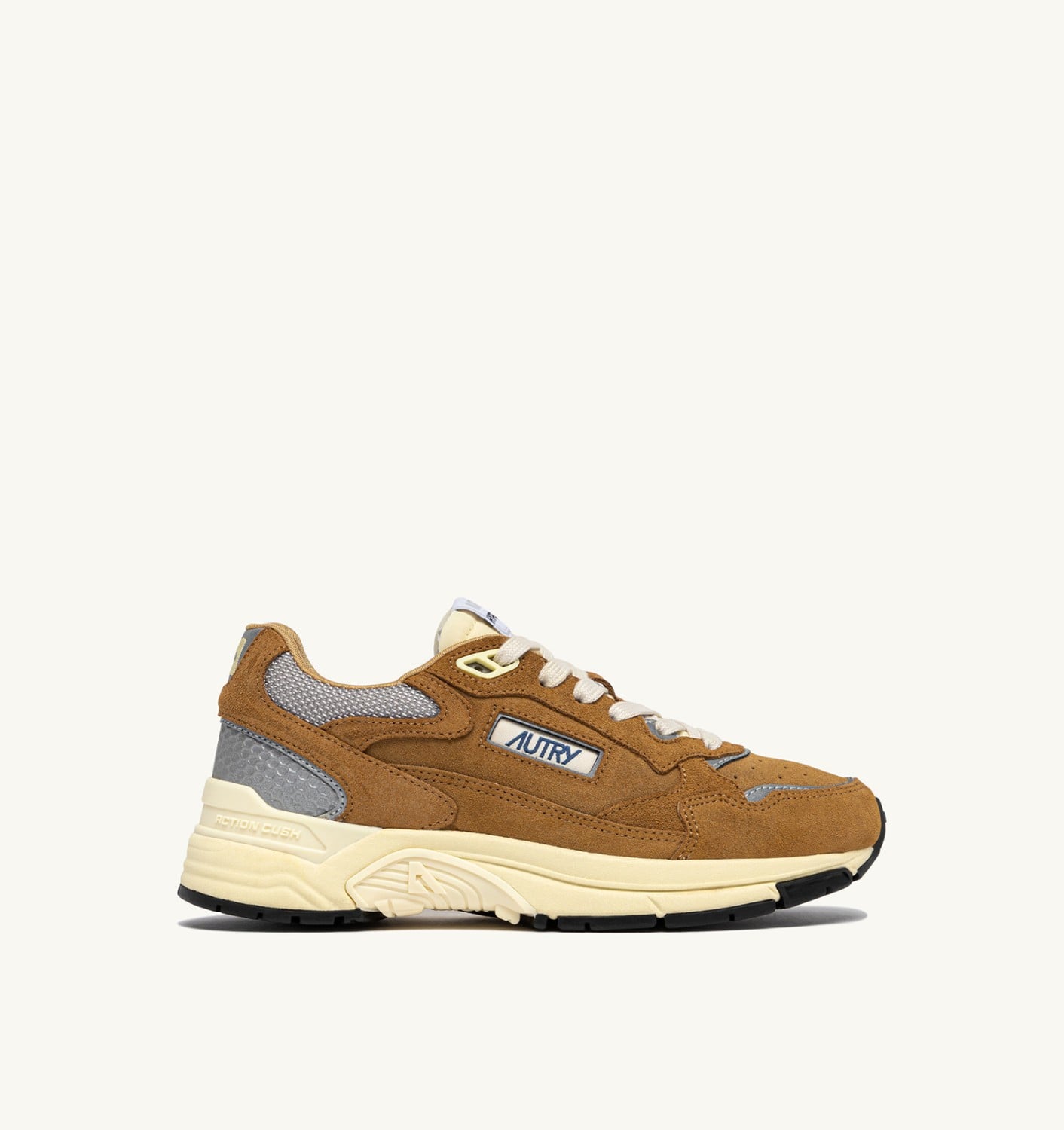 HYPERWAY IN MESH E SUEDE COPPER E ARGENTO