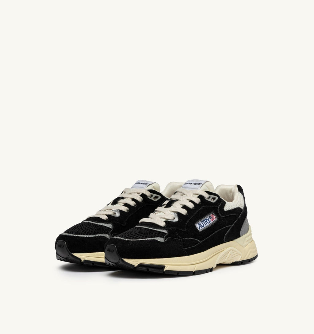 HYPERWAY IN MESH E SUEDE NERO E ARGENTO