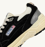 HYPERWAY IN MESH E SUEDE NERO E ARGENTO
