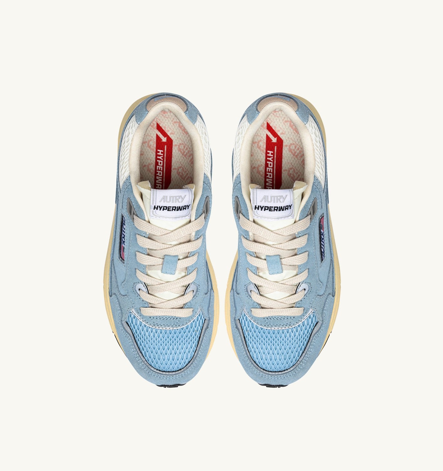 HYPERWAY IN MESH E SUEDE PORTOFINO E MARSHMALLOW