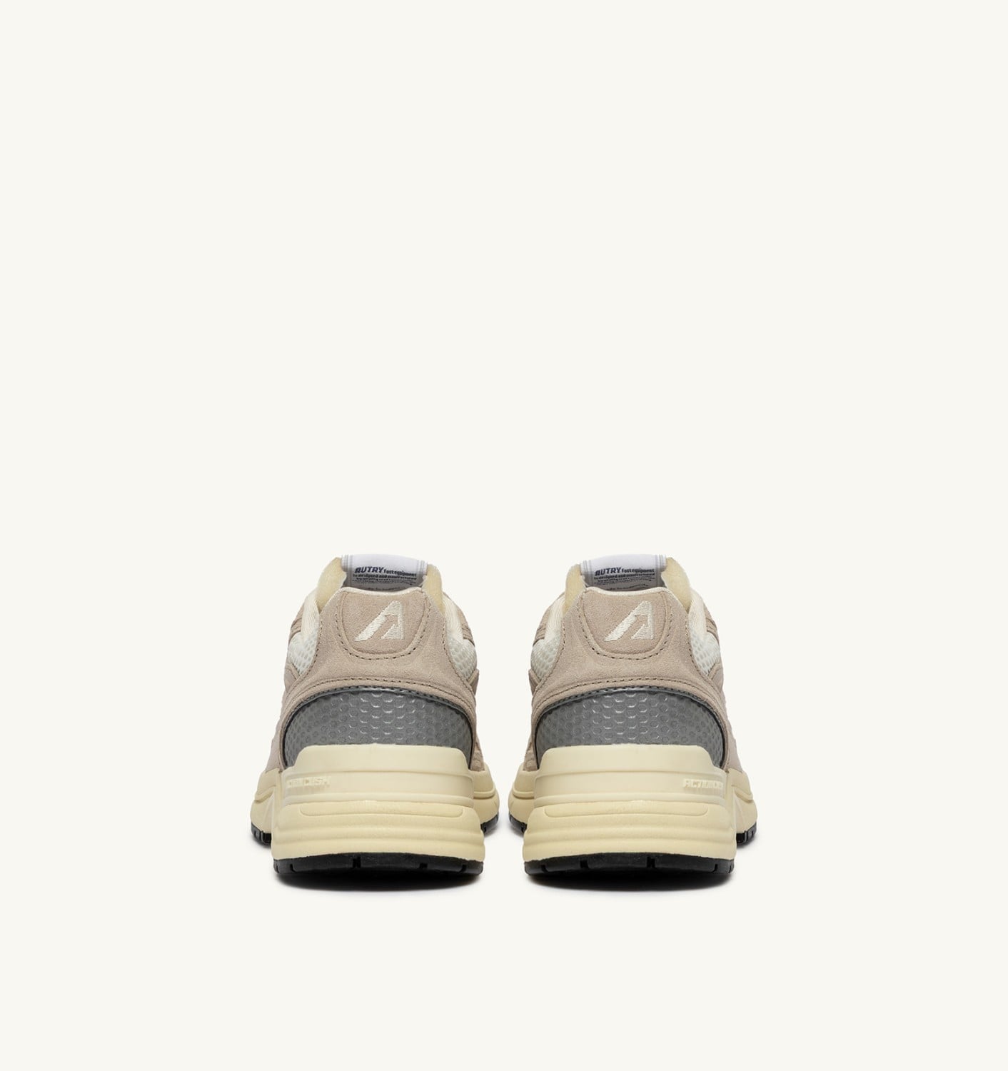HYPERWAY IN MESH E SUEDE SAND E ARGENTO