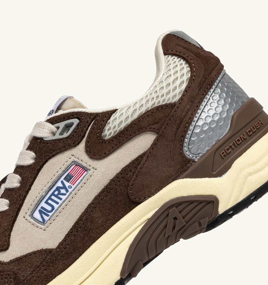 HYPERWAY IN MESH E SUEDE SAND E COTTO DONNA