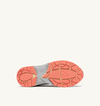 HYPERWAY IN PELLE SINTETICA E MESH ARGENTO ASPARAGUS E PEACH PINK